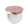 Customized wholesale blush compact case private label clear blush packaging empty round powder blush case with mirror